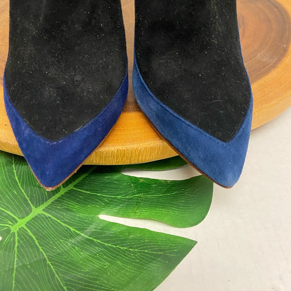 Sigerson Morrison Color Block Suede Poubted Toe H… - image 4